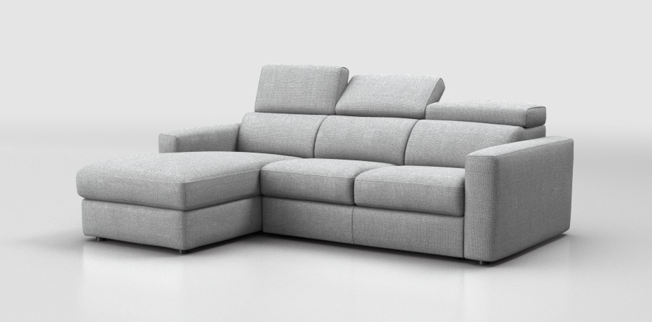 Libolla - large corner sofa with sliding mechanism - left peninsula